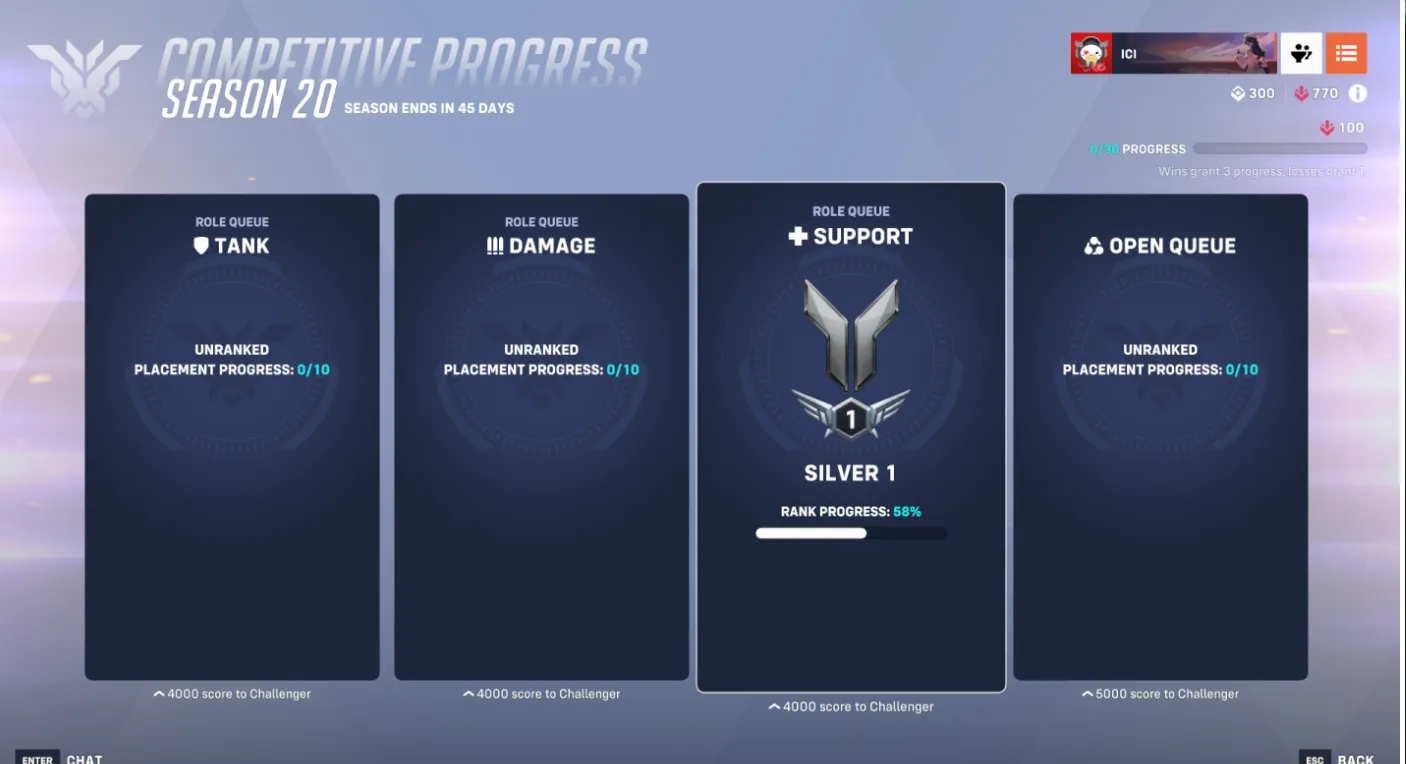 Season 20 | Silver 1 Support | Full Access | Instant Delivery
